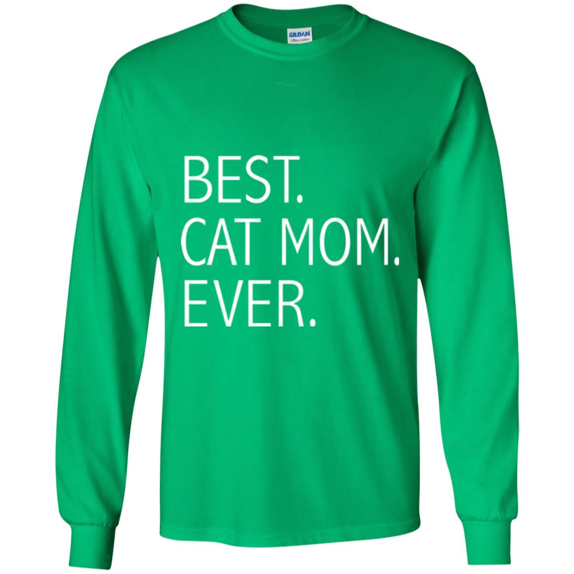 Funny Best Cat Mom Ever T-shirt Cute Cat Lady Irish Green