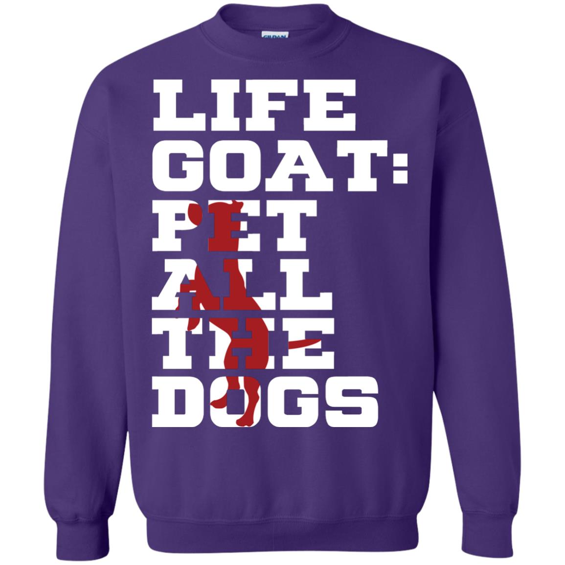 Life Goal Pet All The Dogs Shirt For Dogs Lover Purple