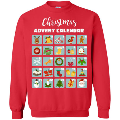 Christmas Calendar December 2018 Gift Shirt Red