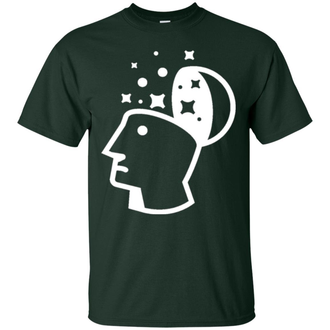 Look Into His Head Creative Thinking T-shirt Forest Green