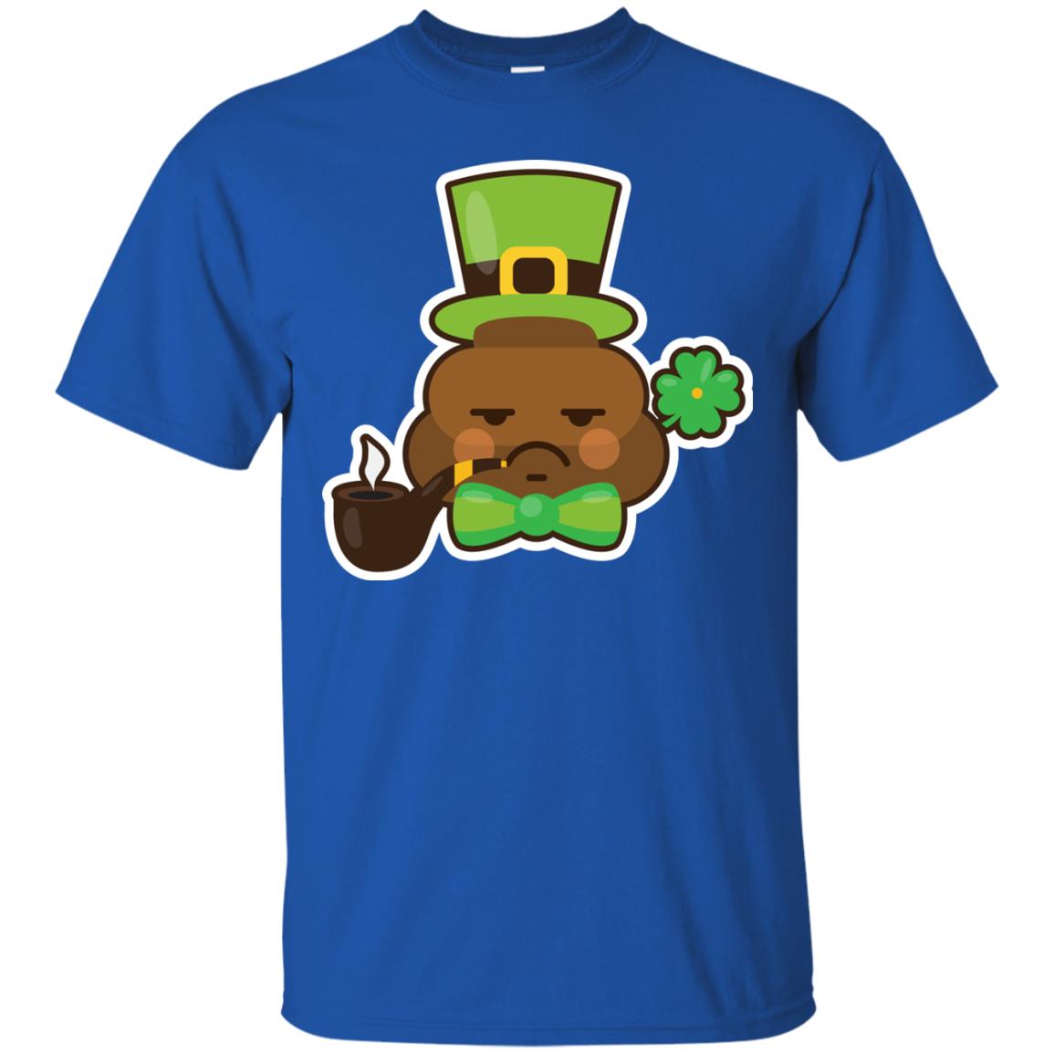 Saint Partick's Day T-shirt Leprechaun Poop Emoji With Patrick Hat Royal