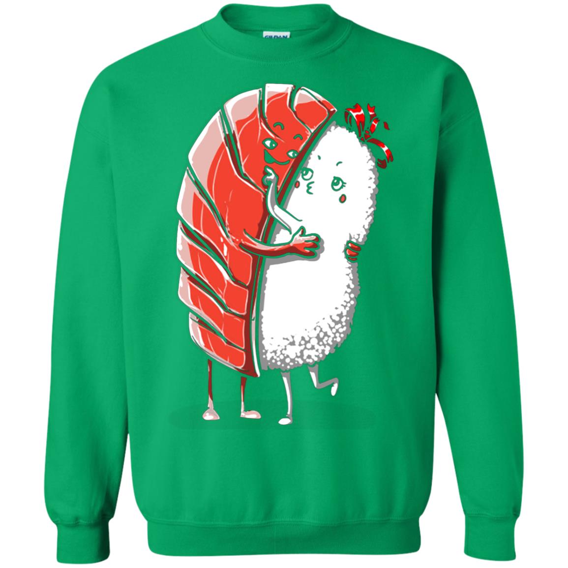 Sushi Lover T-shirt Salmon Sashimi Sushi Hug Love Irish Green
