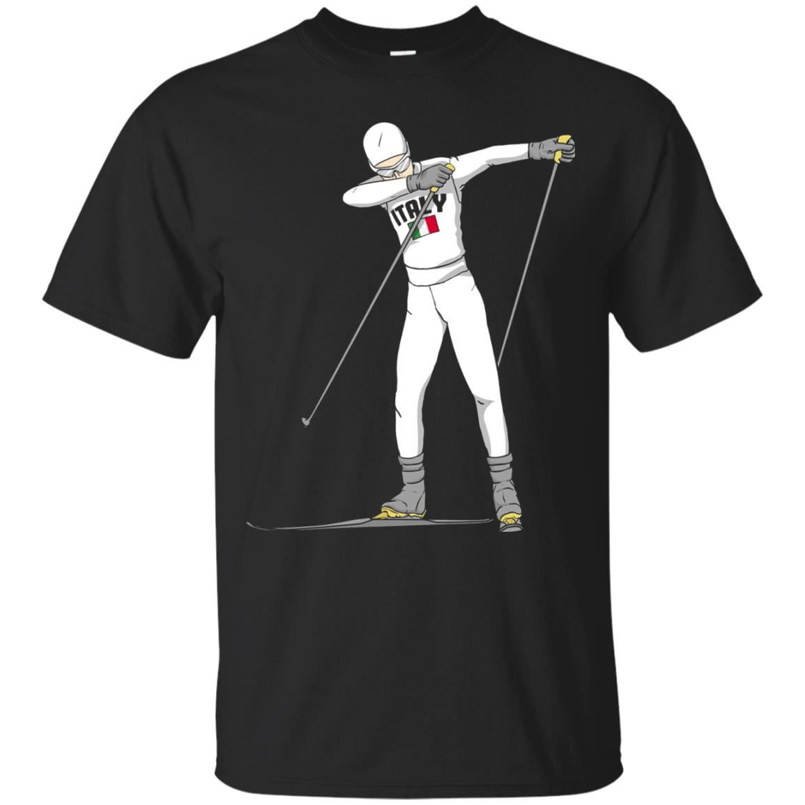 Italy Dabbing Skier Shirt Black