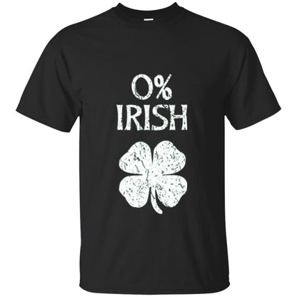 St. Patrick Day T-shirt Shamrocks 0_ Irish Vintage Black