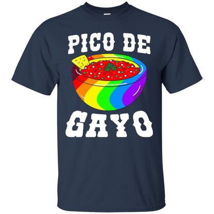 Pico De Gayo Rainbow Lgbt T-shirt Navy