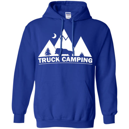 Truck Camping Night Landscape And Adventures T-shirt Royal