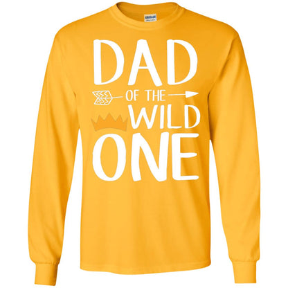 Dad Of The Wild One Thing 1st Birthday Shirt Gold