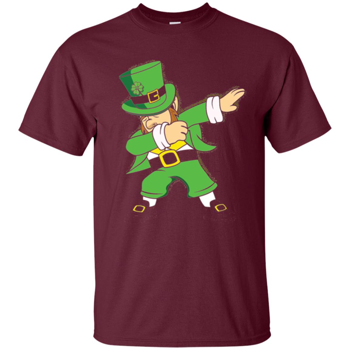 St. Patrick_s Day T-shirt Irish Dabbing T-shirt Maroon