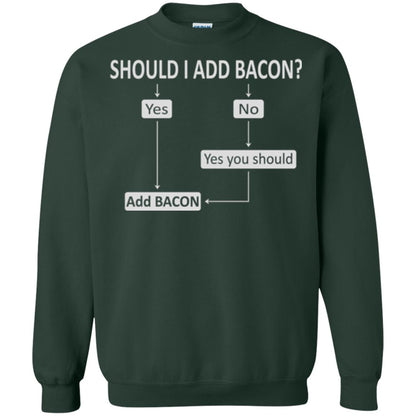 Bacon Lovers T-shirt Shoud I Add Bacon Forest Green