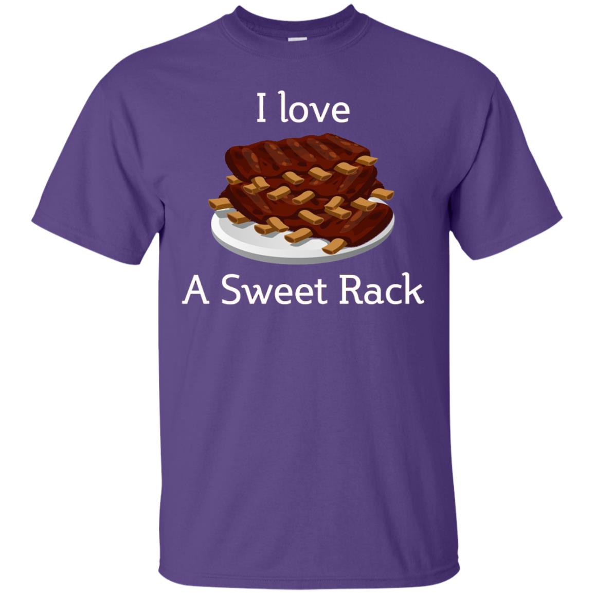 I Love A Sweet Rack Bbq Ribs T-shirt Purple
