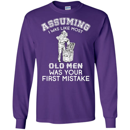 Assuming I Was Like Most Old Men Beekeeper T-shirt Purple