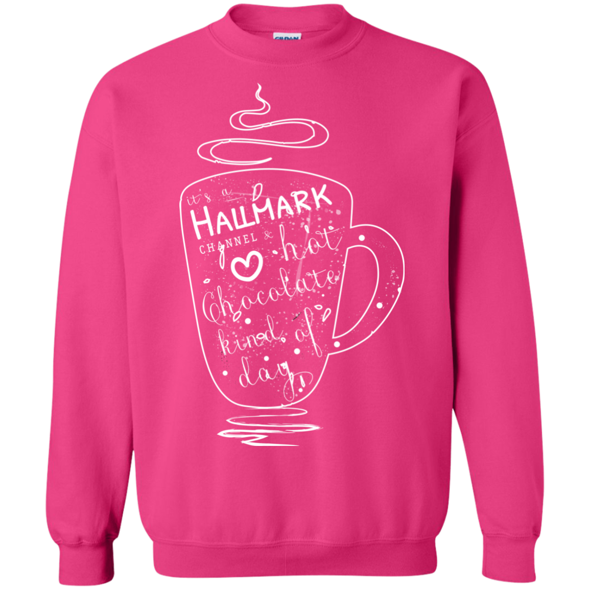 Christmas T-shirt It's A Hallmark Hot Chocolate Kind Of Day Heliconia