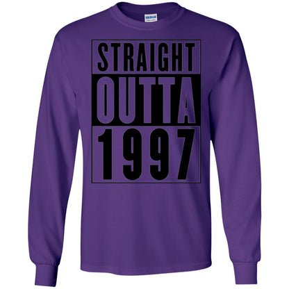 Straight Outta 1997 Cool 21st Birthday T-shirt Purple