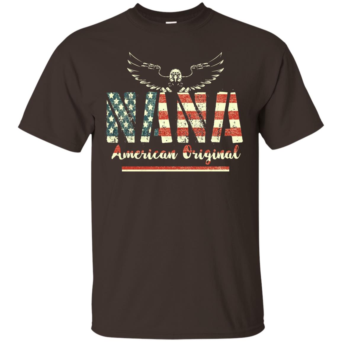 Nana American Original Grandparents T-shirt Dark Chocolate