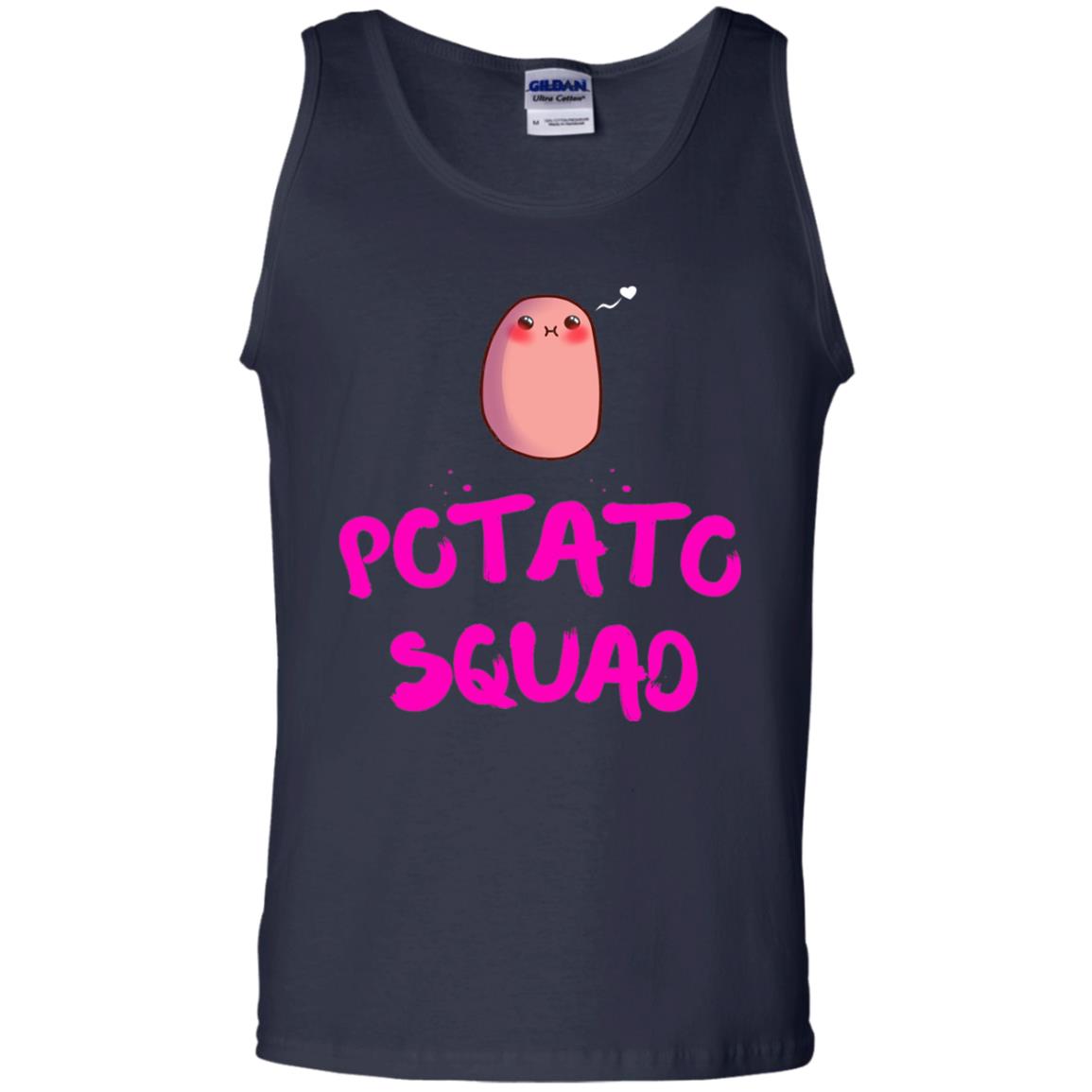 Cute Potato Squad T-shirt I Love Potato Navy