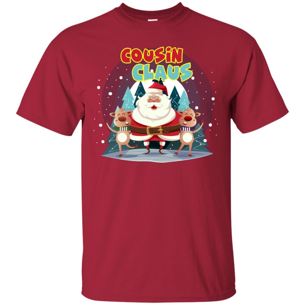 Cousin Claus Matching Family X-mas Gift Shirt Cardinal