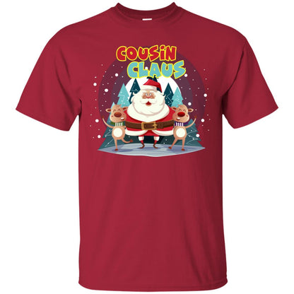 Cousin Claus Matching Family X-mas Gift Shirt Cardinal