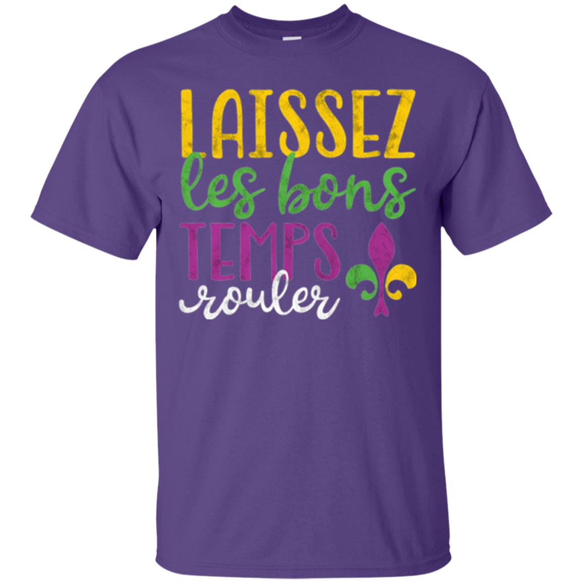 Mardi Gras T-shirt Laissez Les Bons Temps Rouler Purple