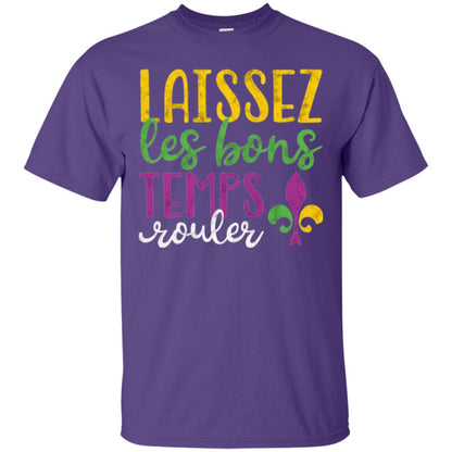 Mardi Gras T-shirt Laissez Les Bons Temps Rouler Purple