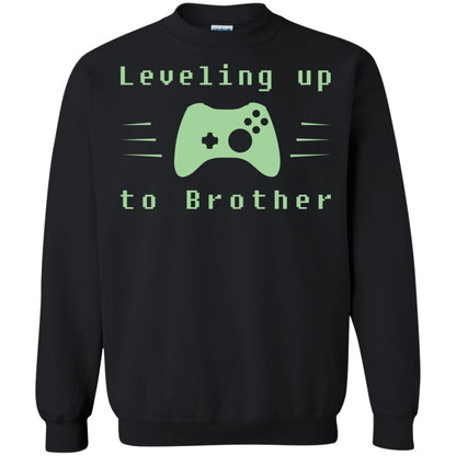 Rata-leveling Up To Brother Gaming Family Shirt Black