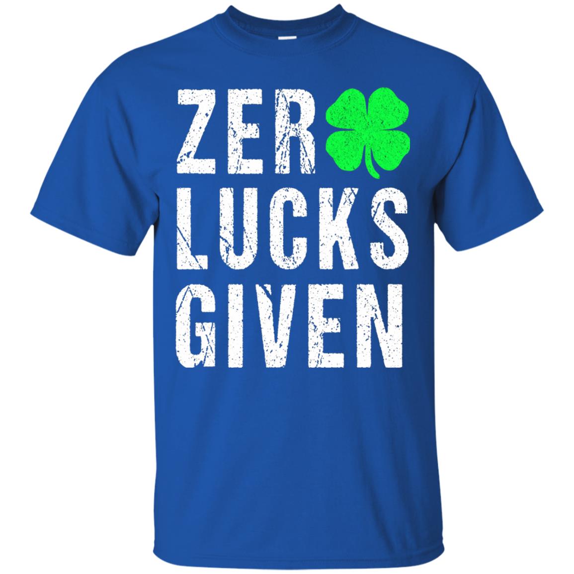 Shamrock Irish Funny Saint Patrick_s Day T-shirt Royal