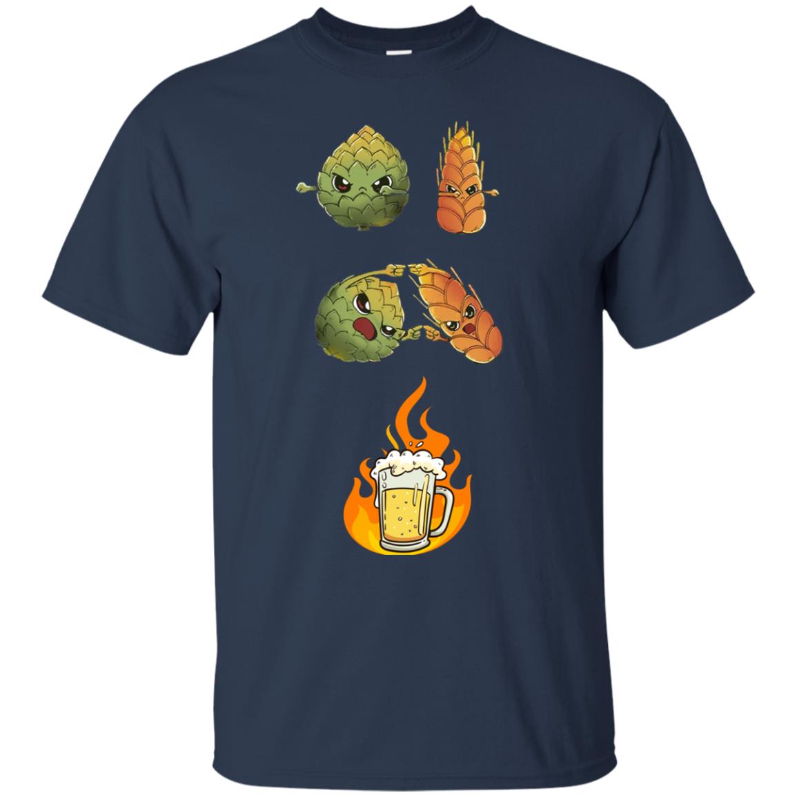 Beer Lover T-shirt Beer Fusion Navy