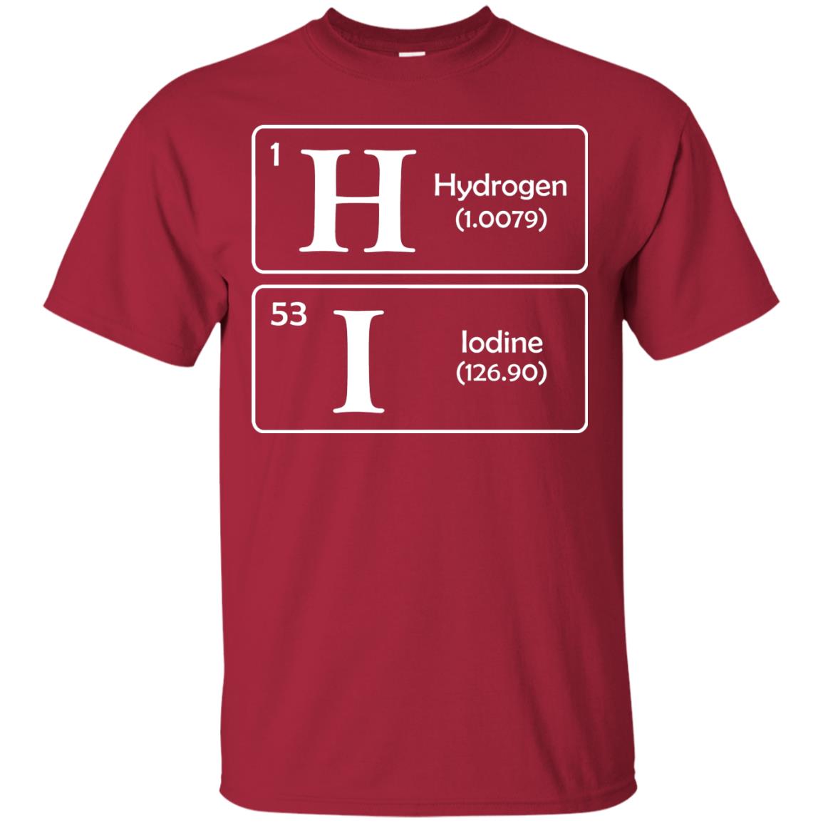 Hydrogen Iodine Hi Shirt Cardinal