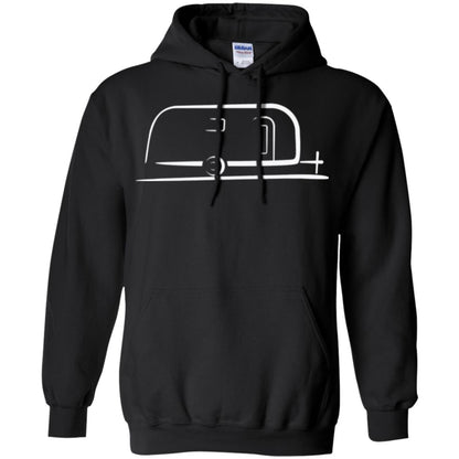 Vintage Airstream Style Streamlined Trailer T-shirt Black