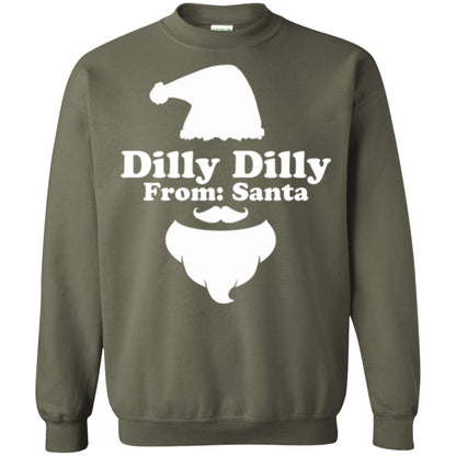 Christmas T-shirt Dilly Dilly From Santa Claus T-shirt Military Green