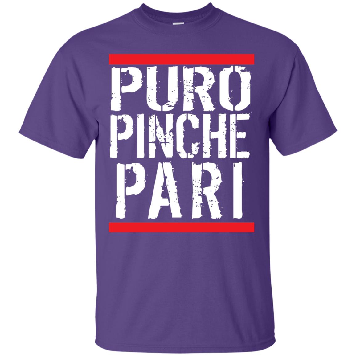 Puro Pinche Pari Party Funny Mexican T-shirt Purple