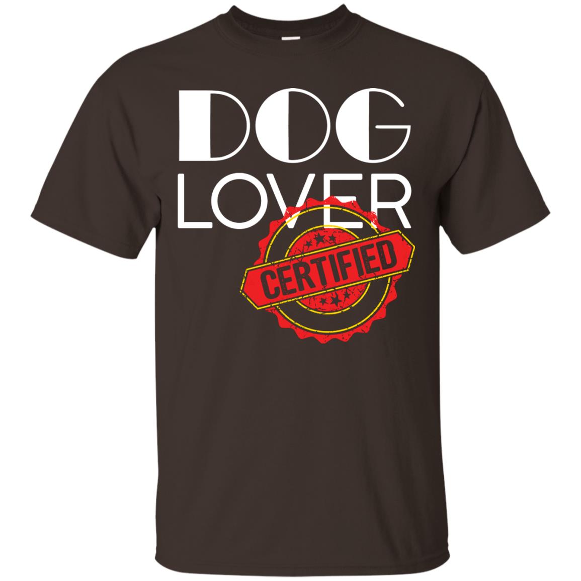 Dog Lover T-shirt Certified Dark Chocolate