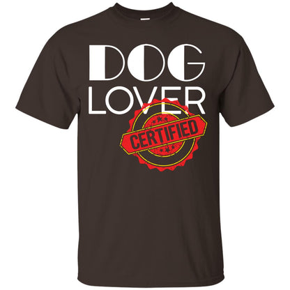 Dog Lover T-shirt Certified Dark Chocolate