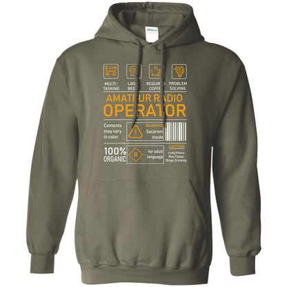 Amateur Radio Operator Gift Shirt Military Green
