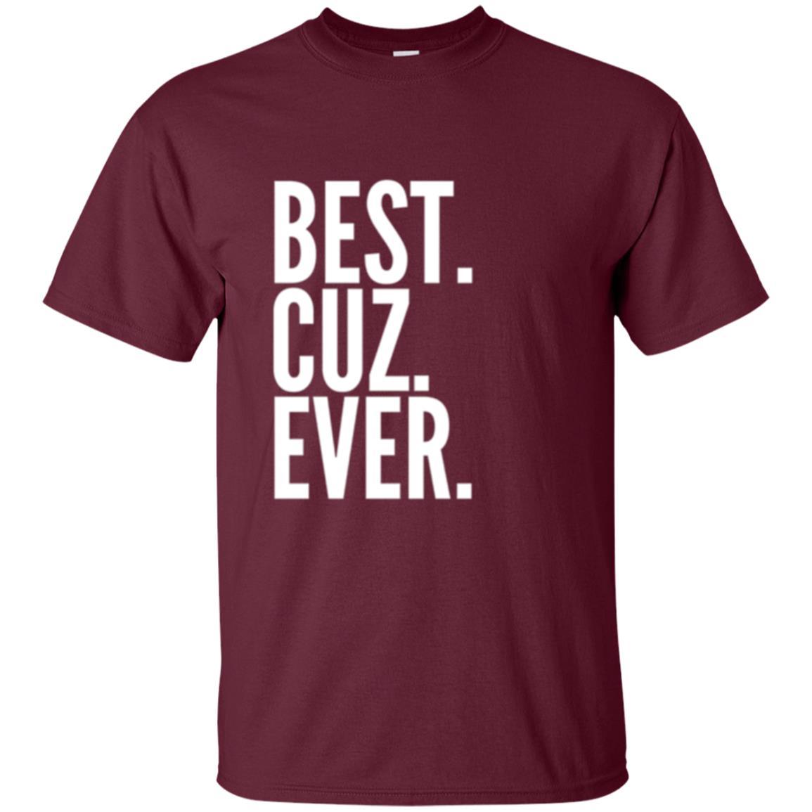 Family T-shirt Best Cuz Ever Maroon