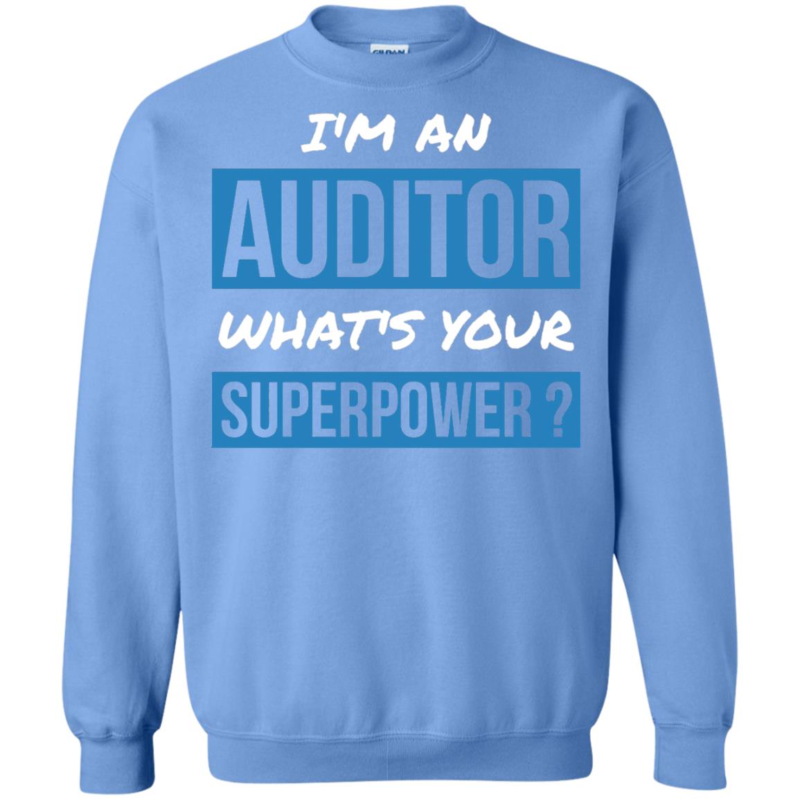 I_m An Auditor What_s Your Superpower T-shirt Carolina Blue