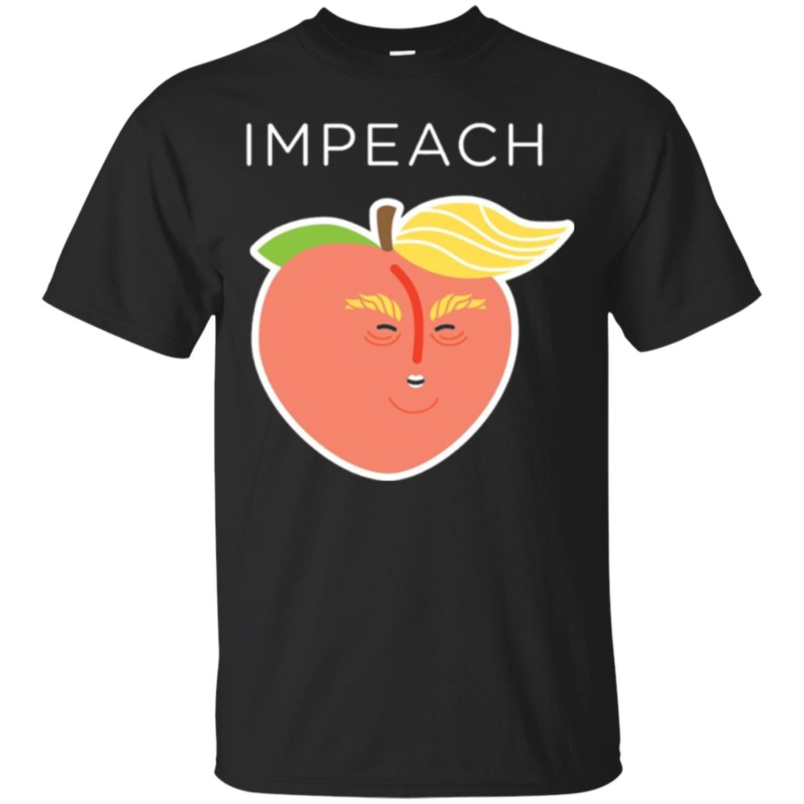 Anti Trump Peach Emoji T-shirt Impeach Donald Black
