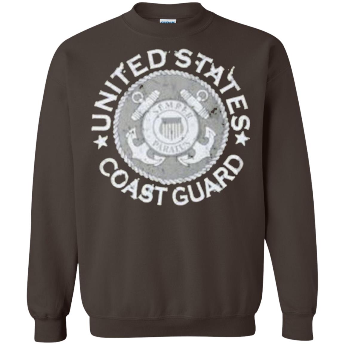 United States Coast Guard T Shirt Dark Chocolate