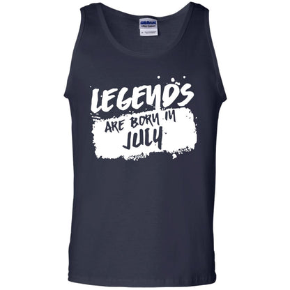 July Birthday Shirt Legends Are Born In July Navy