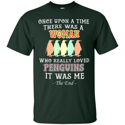 There Was A Woman Who Really Loved Penguins It Was Me Shirt Forest