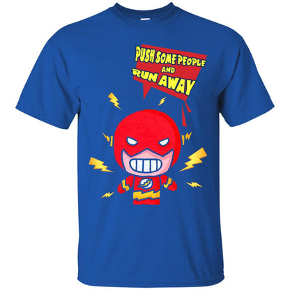 Push Some People And Run Away Shirt Royal