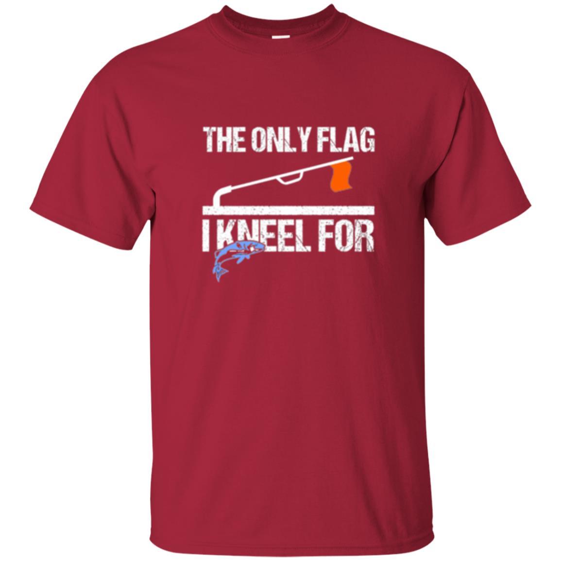 Fisherman T-shirt Ice Fishing Tip Up Flag T-shirt Cardinal