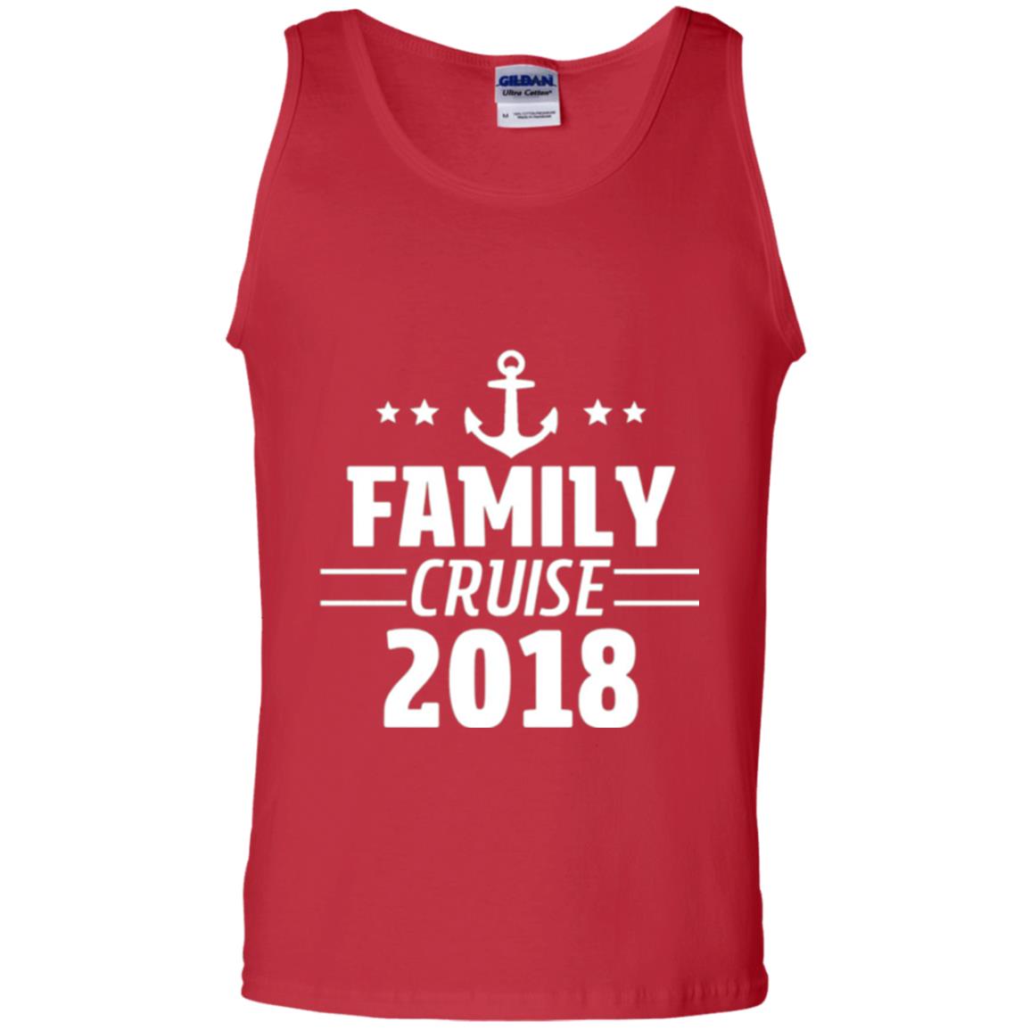Family Cruise Vacation 2018 T-shirt Red