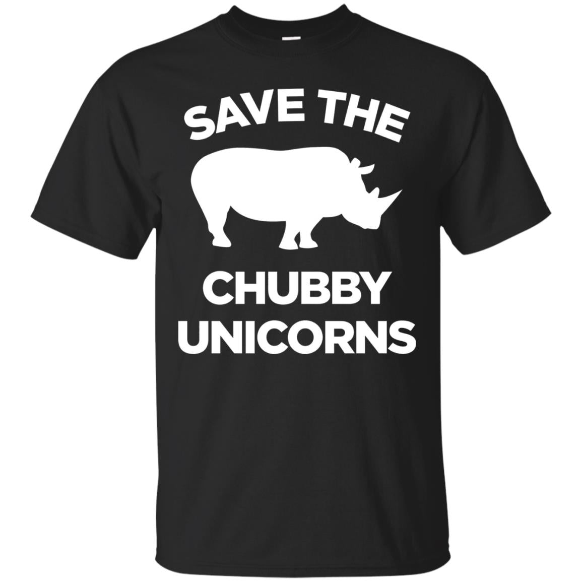 Save The Chubby Unicorns Funny Unicorn Lover T-shirt Black