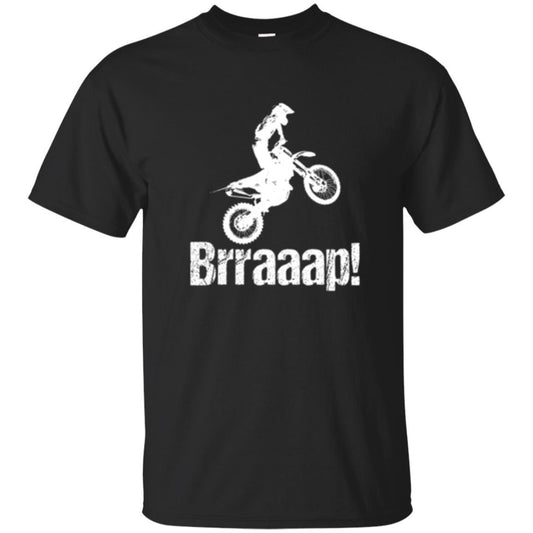 Motocross T-shirt Dirt Bike Rider Brraaap Black