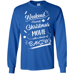 Christmas T-shirt Weekend Forecast Christmas Movie With A Chance Of Baking