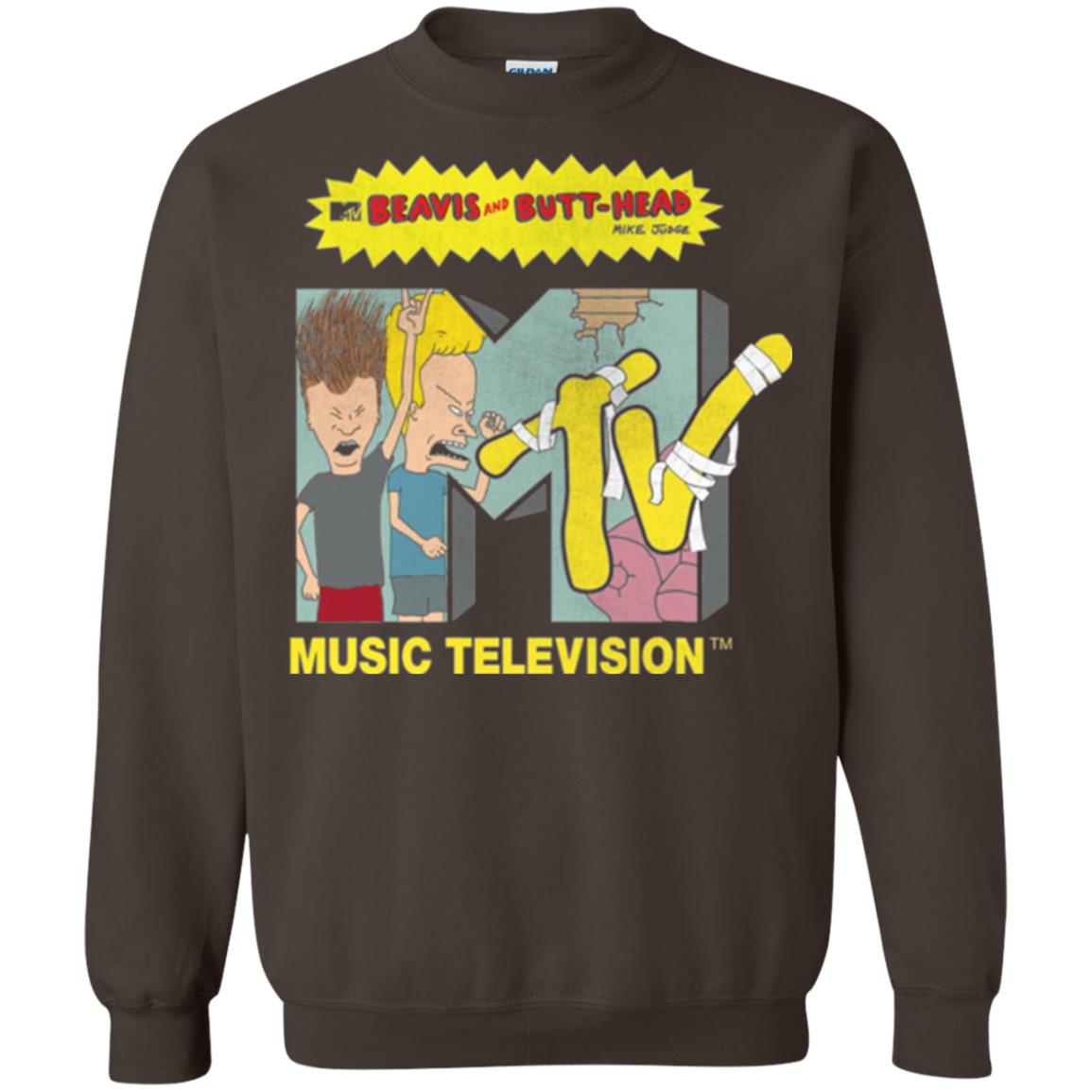 Mtv Logo T-shirt Beavis And Butt Head Dark Chocolate