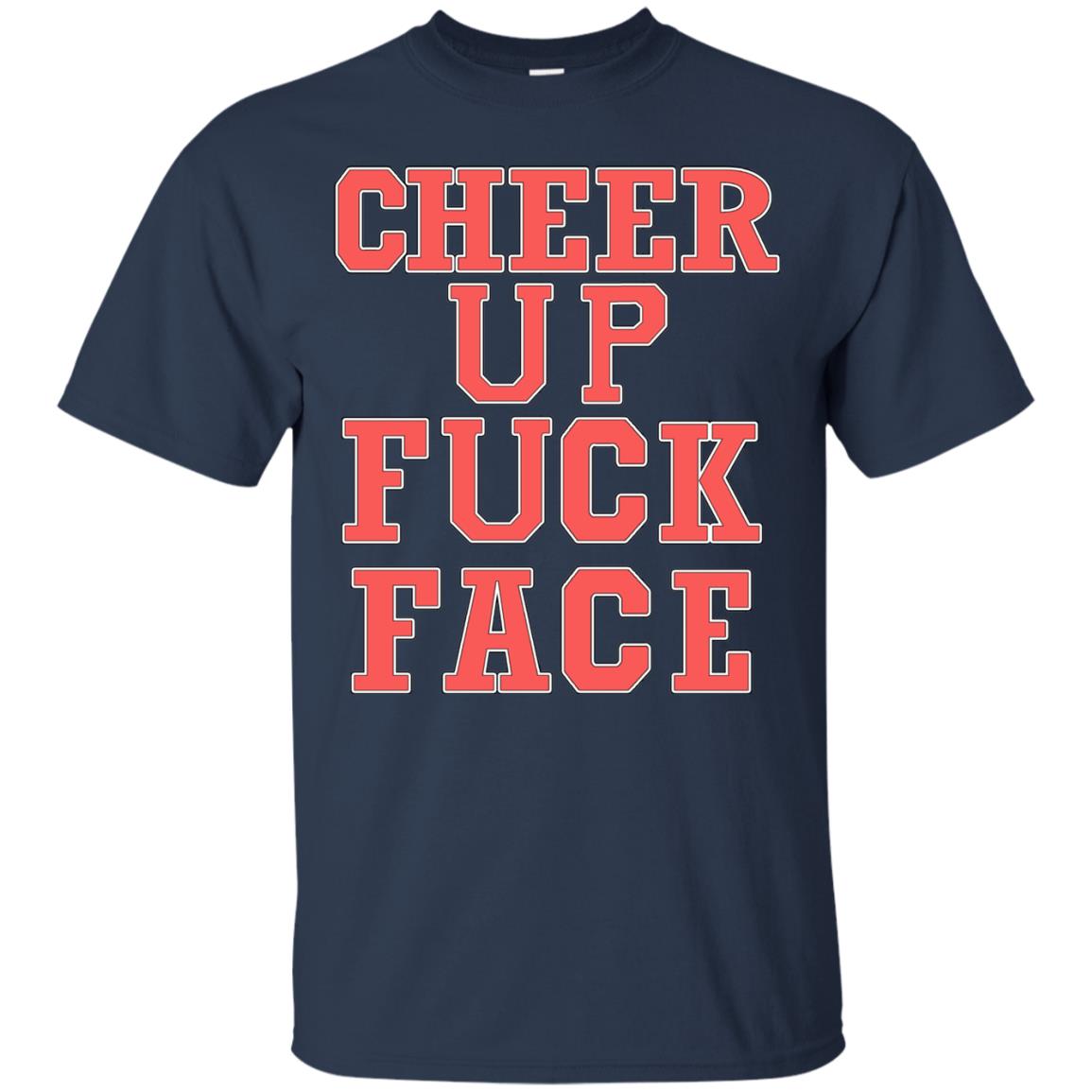 Cheer Up Face Shirt Navy