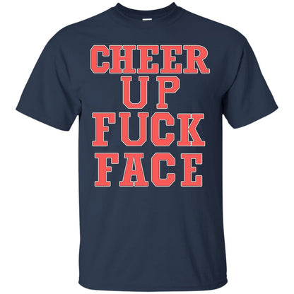 Cheer Up Face Shirt Navy