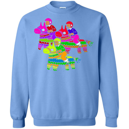 Cinco De Derby Pinata Jockeys Horse Race T-shirt Carolina Blue