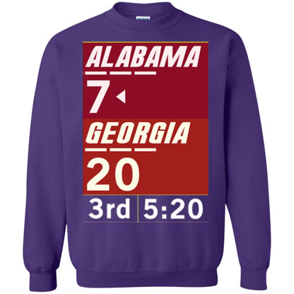 Football Lover T-shirt Alabama 26-23 Comeback Win 2-sided Purple